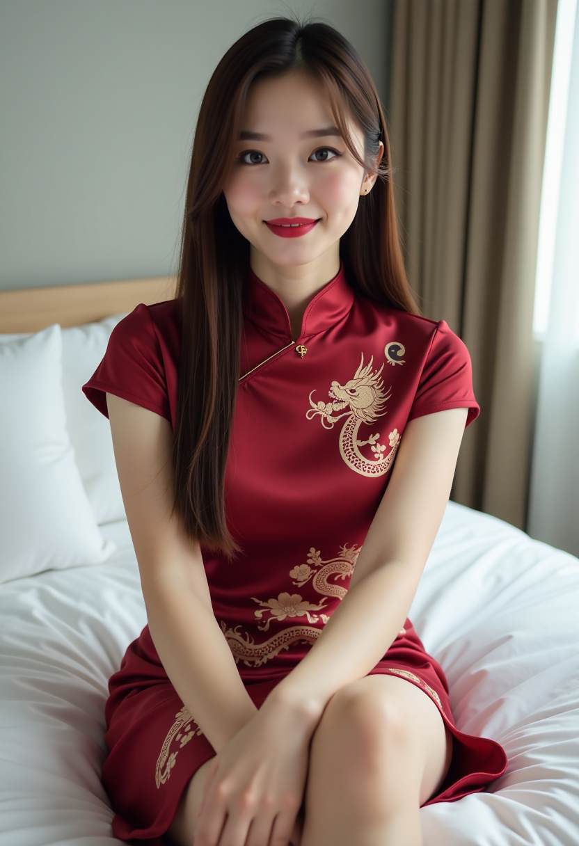 白衬衫与晚霞